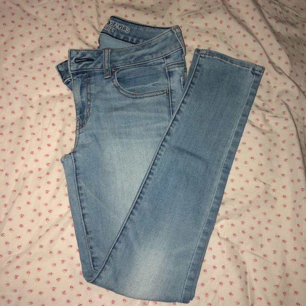 American Eagle Light Washed Jeggings Skinny Jeans